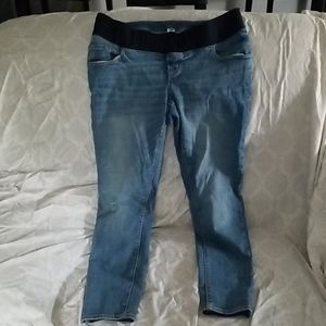 Old navy half panel maternity jeans